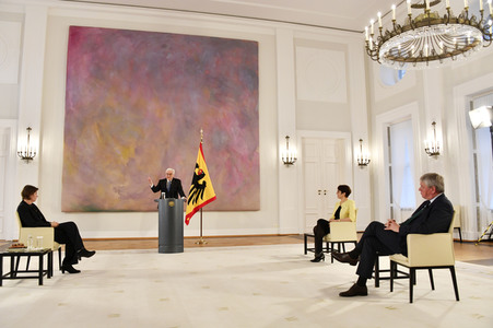 Gespräch des Bundespräsidenten mit Historikern in Berlin