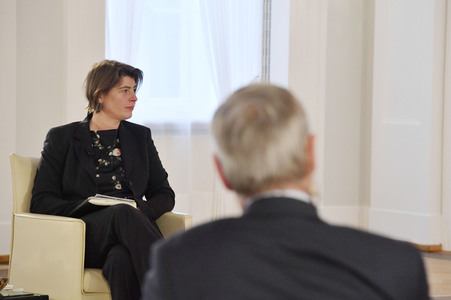 Gespräch des Bundespräsidenten mit Historikern in Berlin