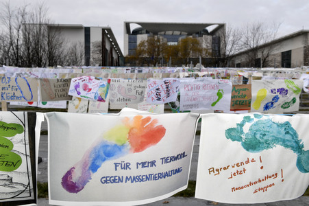 Demonstration 'Wir haben es satt' in Berlin