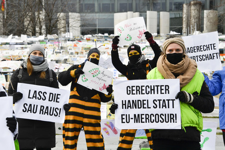 Demonstration 'Wir haben es satt' in Berlin