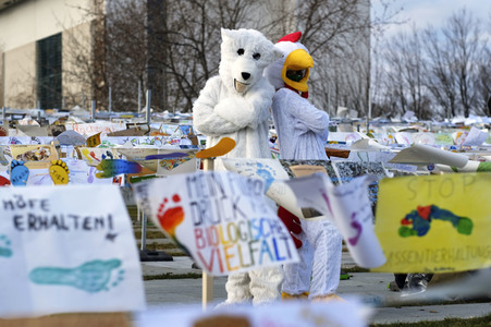 Demonstration 'Wir haben es satt' in Berlin