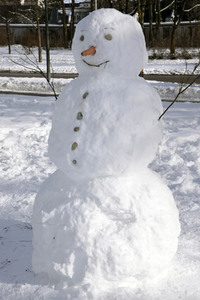 Schneemann in München