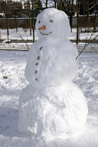 Schneemann in München