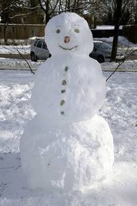 Schneemann in München