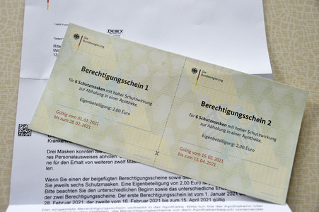 Symbolfoto kostenfreie Masken