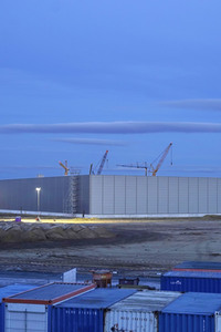 Baustelle der Tesla Gigafactory 4 in Grünheide