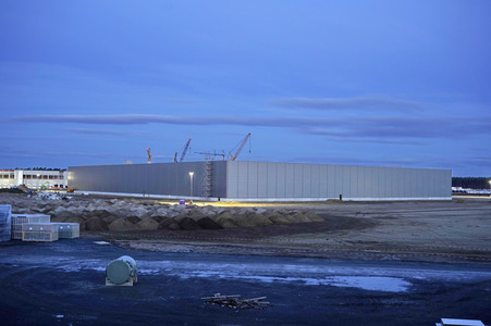 Baustelle der Tesla Gigafactory 4 in Grünheide