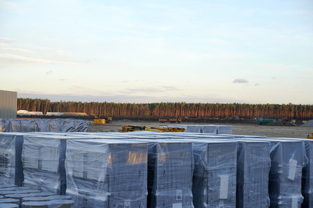 Baustelle der Tesla Gigafactory 4 in Grünheide