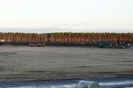 Baustelle der Tesla Gigafactory 4 in Grünheide