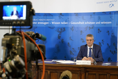 Pressekonferenz mit Lothar H. Wieler in Berlin