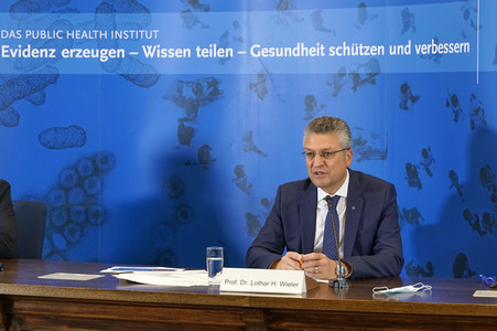 Pressekonferenz mit Lothar H. Wieler in Berlin