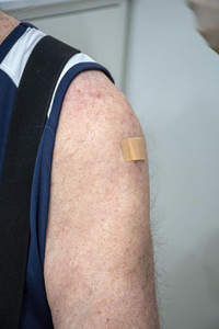 Corona-Impfzentrum in den Messehallen Hamburg