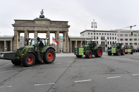 Traktor-Demonstration gegen die Agrarpoiltik der Bundesregierung in Berlin