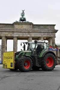 Traktor-Demonstration gegen die Agrarpoiltik der Bundesregierung in Berlin