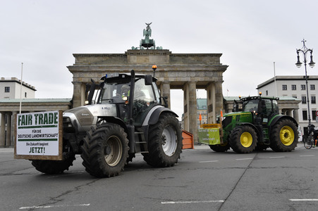 Traktor-Demonstration gegen die Agrarpoiltik der Bundesregierung in Berlin