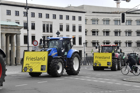 Traktor-Demonstration gegen die Agrarpoiltik der Bundesregierung in Berlin