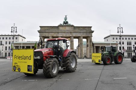 Traktor-Demonstration gegen die Agrarpoiltik der Bundesregierung in Berlin