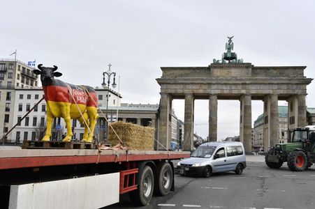 Traktor-Demonstration gegen die Agrarpoiltik der Bundesregierung in Berlin