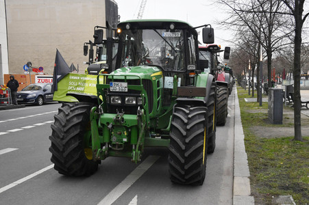 Traktor-Demonstration gegen die Agrarpoiltik der Bundesregierung in Berlin