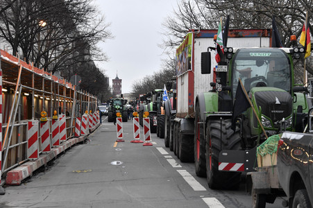 Traktor-Demonstration gegen die Agrarpoiltik der Bundesregierung in Berlin
