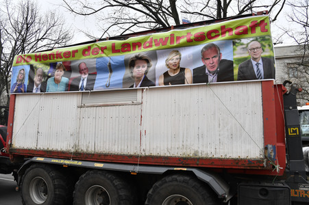 Traktor-Demonstration gegen die Agrarpoiltik der Bundesregierung in Berlin