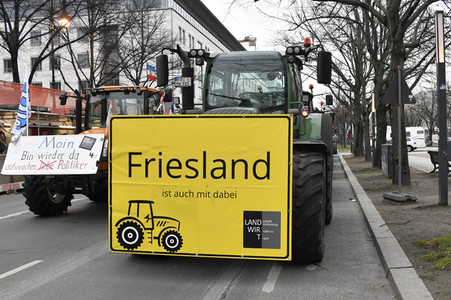 Traktor-Demonstration gegen die Agrarpoiltik der Bundesregierung in Berlin
