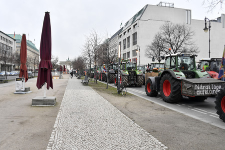 Traktor-Demonstration gegen die Agrarpoiltik der Bundesregierung in Berlin