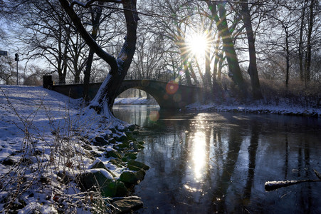 Winterliche Herrenhäuser Gärten in Hannover