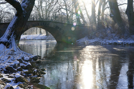 Winterliche Herrenhäuser Gärten in Hannover