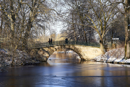 Winterliche Herrenhäuser Gärten in Hannover