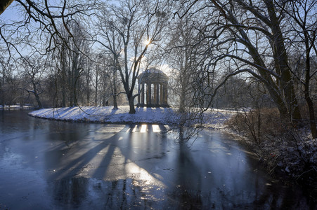 Winterliche Herrenhäuser Gärten in Hannover