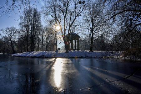 Winterliche Herrenhäuser Gärten in Hannover