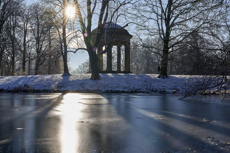 Winterliche Herrenhäuser Gärten in Hannover
