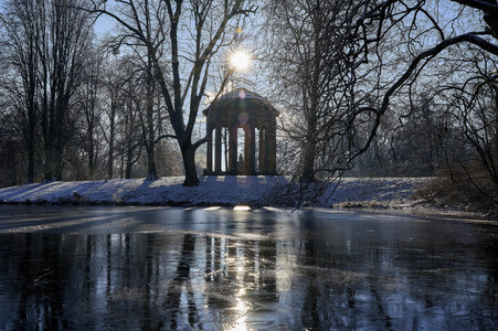 Winterliche Herrenhäuser Gärten in Hannover
