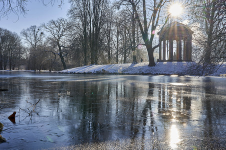 Winterliche Herrenhäuser Gärten in Hannover