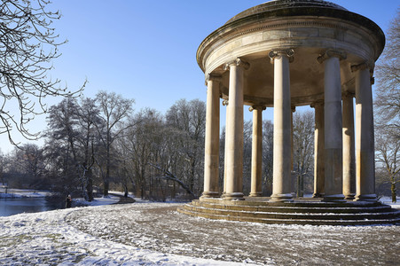 Winterliche Herrenhäuser Gärten in Hannover