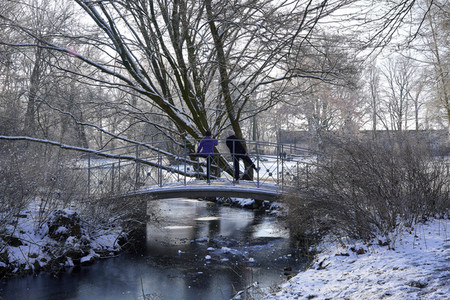 Winterliche Herrenhäuser Gärten in Hannover