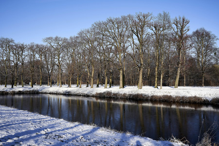 Winterliche Herrenhäuser Gärten in Hannover