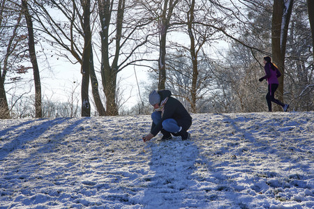 Winterliche Herrenhäuser Gärten in Hannover