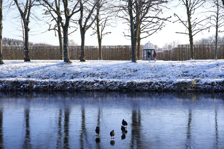 Winterliche Herrenhäuser Gärten in Hannover