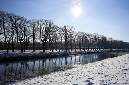 Winterliche Herrenhäuser Gärten in Hannover