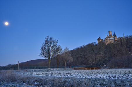 Wintermorgen am Schloss Marienburg bei Nordstemmen
