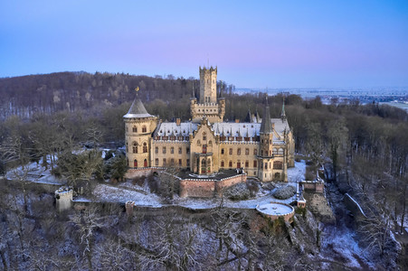 Wintermorgen am Schloss Marienburg bei Nordstemmen