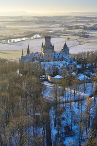 Wintermorgen am Schloss Marienburg bei Nordstemmen