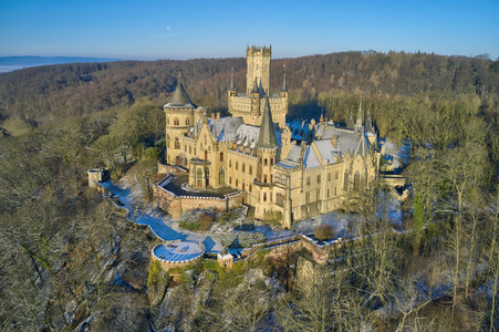 Wintermorgen am Schloss Marienburg bei Nordstemmen