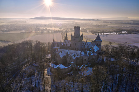 Wintermorgen am Schloss Marienburg bei Nordstemmen