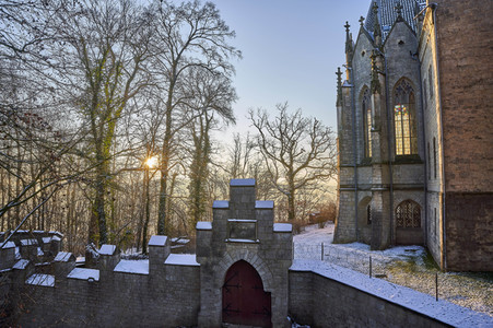 Wintermorgen am Schloss Marienburg bei Nordstemmen