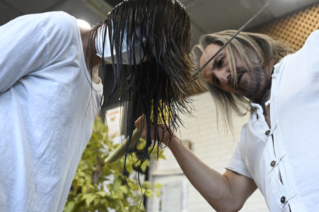 Hairdresser Alberto Olmedo in Madrid