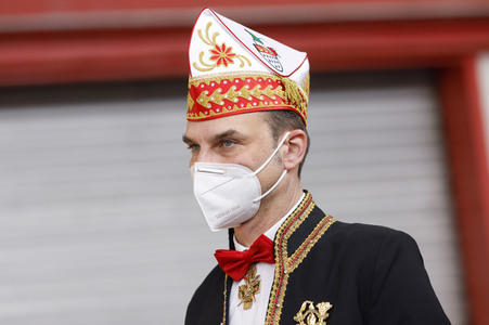 Vorstellung der Wagen des Kölner Rosenmontagszuges 2021