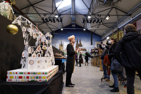 Vorstellung der Wagen des Kölner Rosenmontagszuges 2021